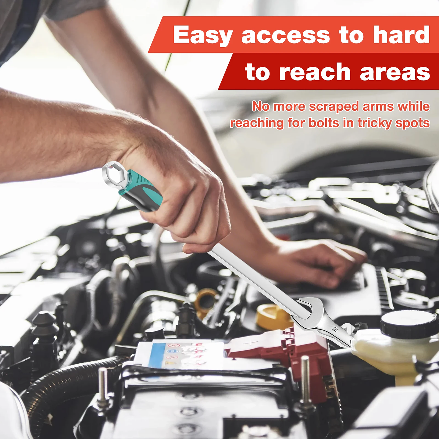 Universal Wrench Extender Tool | Heavy-Duty Cr-V Torque Amplifier Bar 4