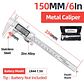 Professional Digital Caliper Set | 0-150mm Stainless Steel Electronic Micrometer - thumbnail 14