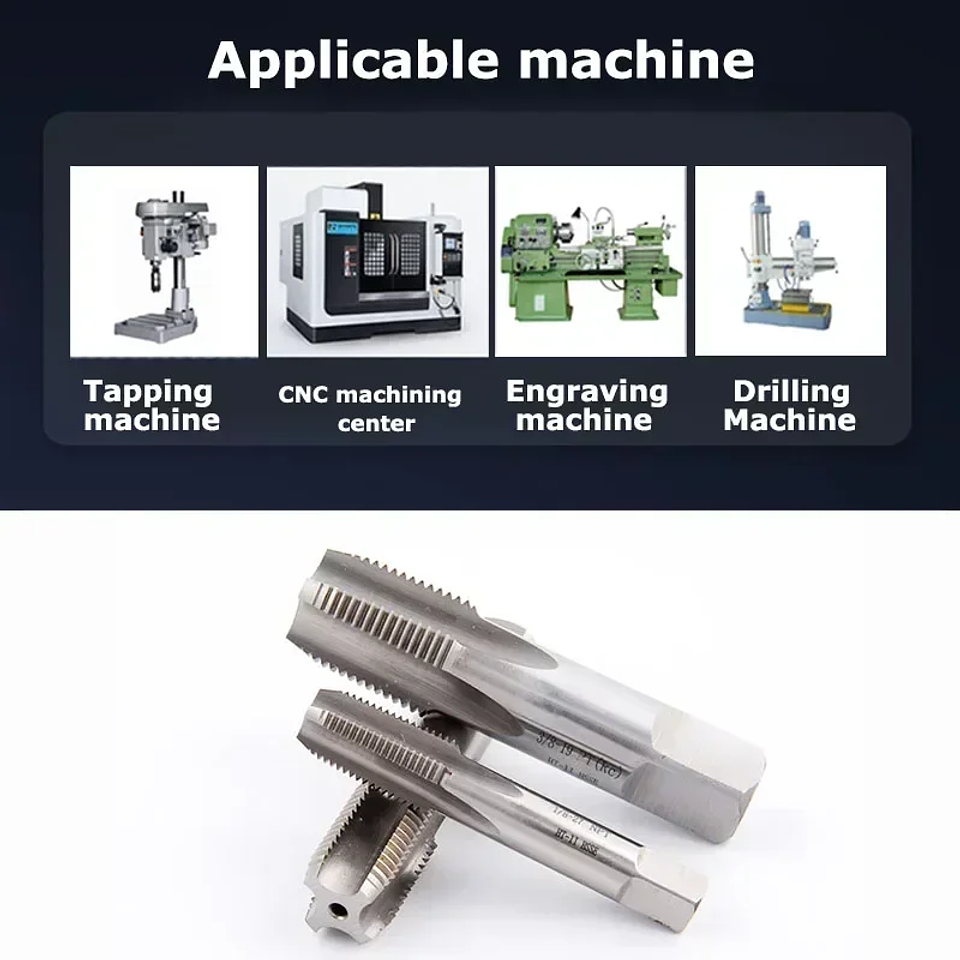 HSS Pipe Tap | Industrial 6542 High-Speed Steel Internal Threading Tool 6