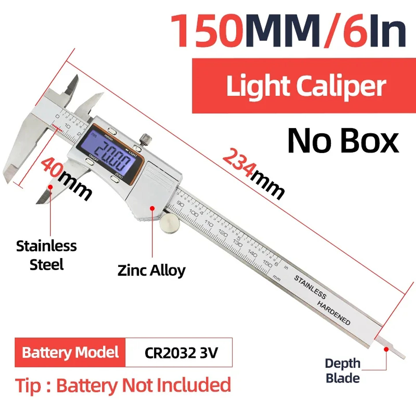 Professional Digital Caliper Set | 0-150mm Stainless Steel Electronic Micrometer 17