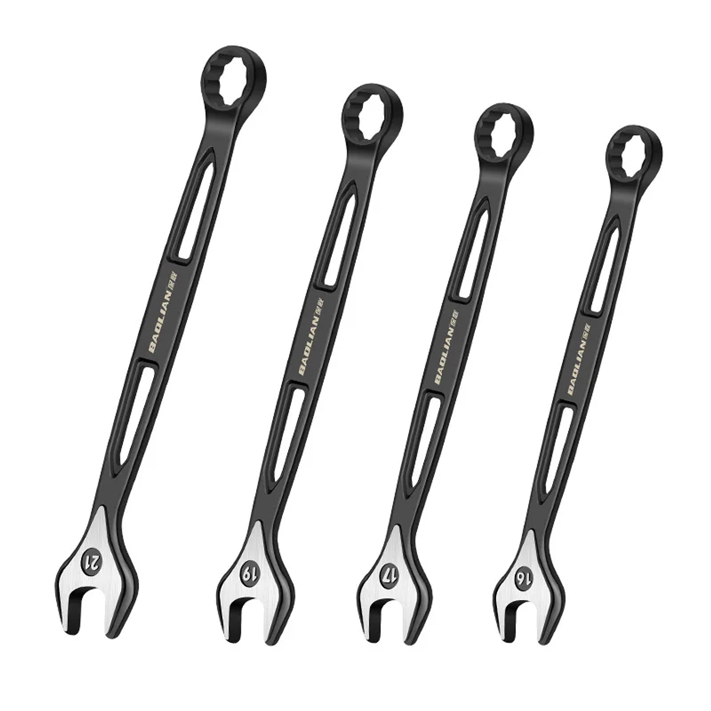 Industrial Combination Wrench | Cr-V Open-End & 12-Point Plum Spanner 6
