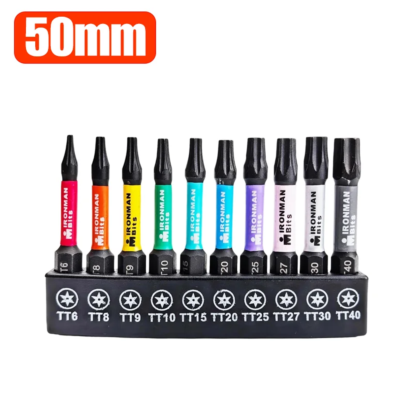 S2 Impact Shock Absorbent Torx Bit Set | High-Torque Magnetic Star Bits 8