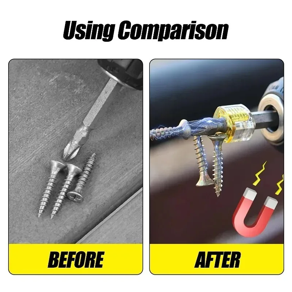 Universal Magnetic Ring for Screwdriver Bits | Strong Magnetizer & Screw Holder 5