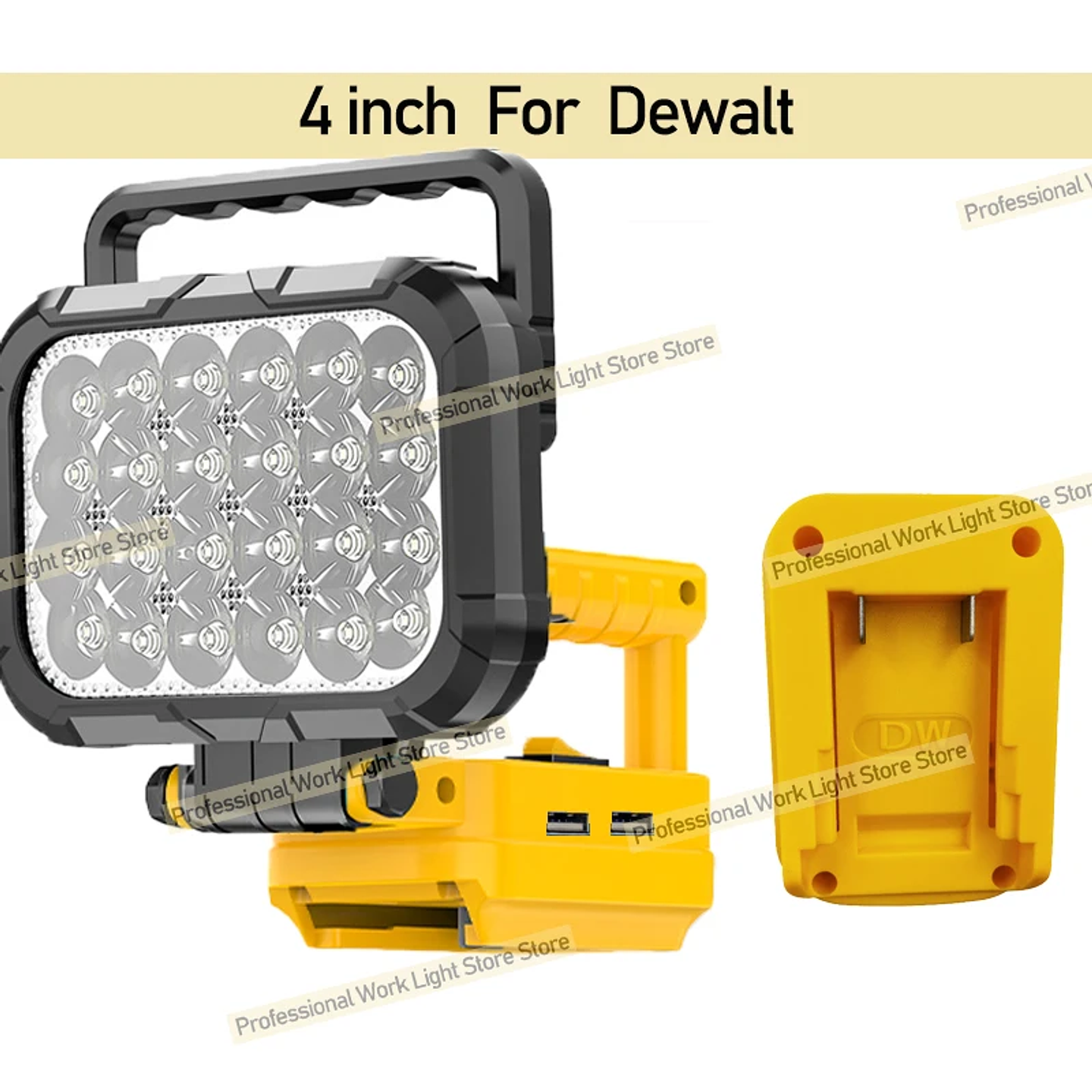 Cordless LED Work Light for Makita, DeWalt & Milwaukee 18V 13