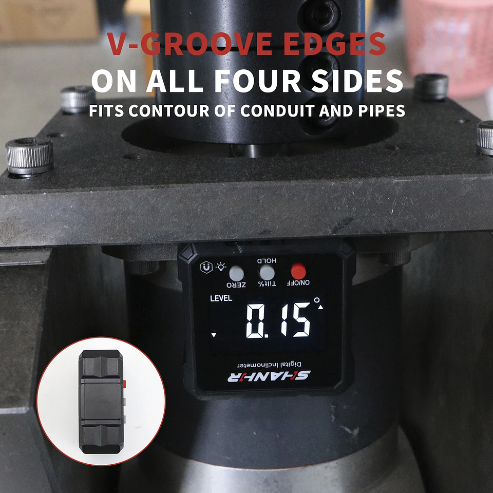 Digital Angle Gauge | Magnetic Inclinometer & Level Box 13