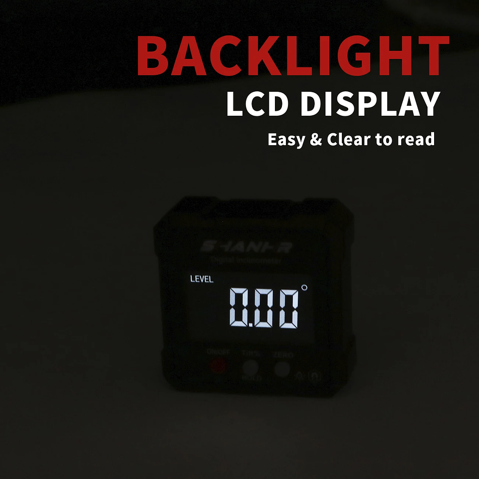 Digital Angle Gauge | Magnetic Inclinometer & Level Box 14