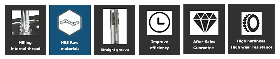 HSS Pipe Tap | Industrial 6542 High-Speed Steel Internal Threading Tool 9