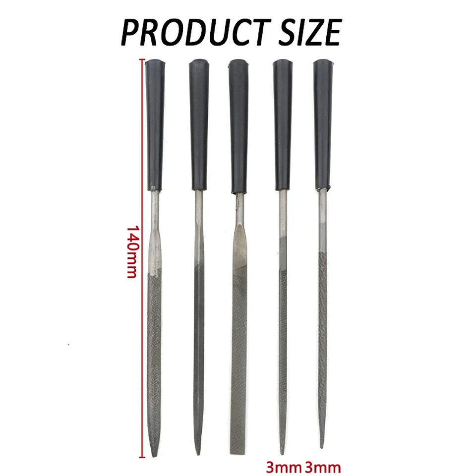 140mm Mini Needle File Set | Precision Wood & Metal Rasp Kit 14
