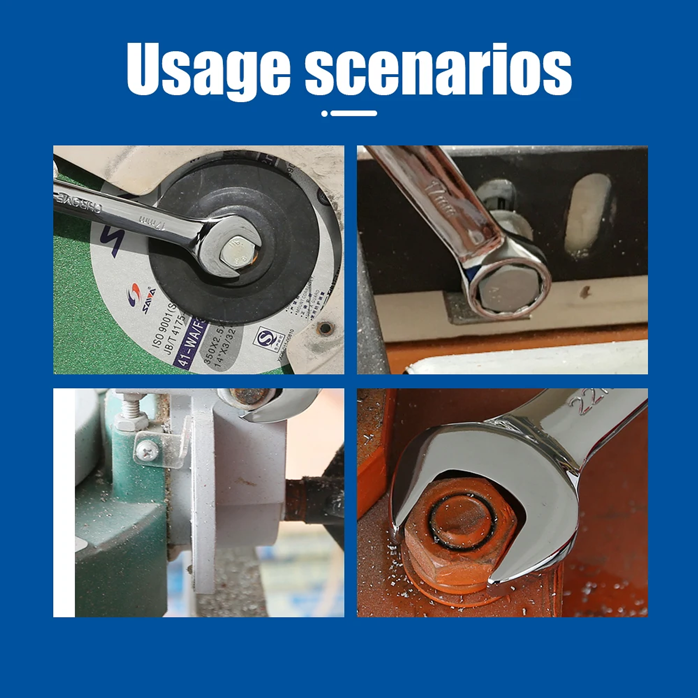 Cr-V Combination Wrench | High-Torque Long Pattern Spanner 5