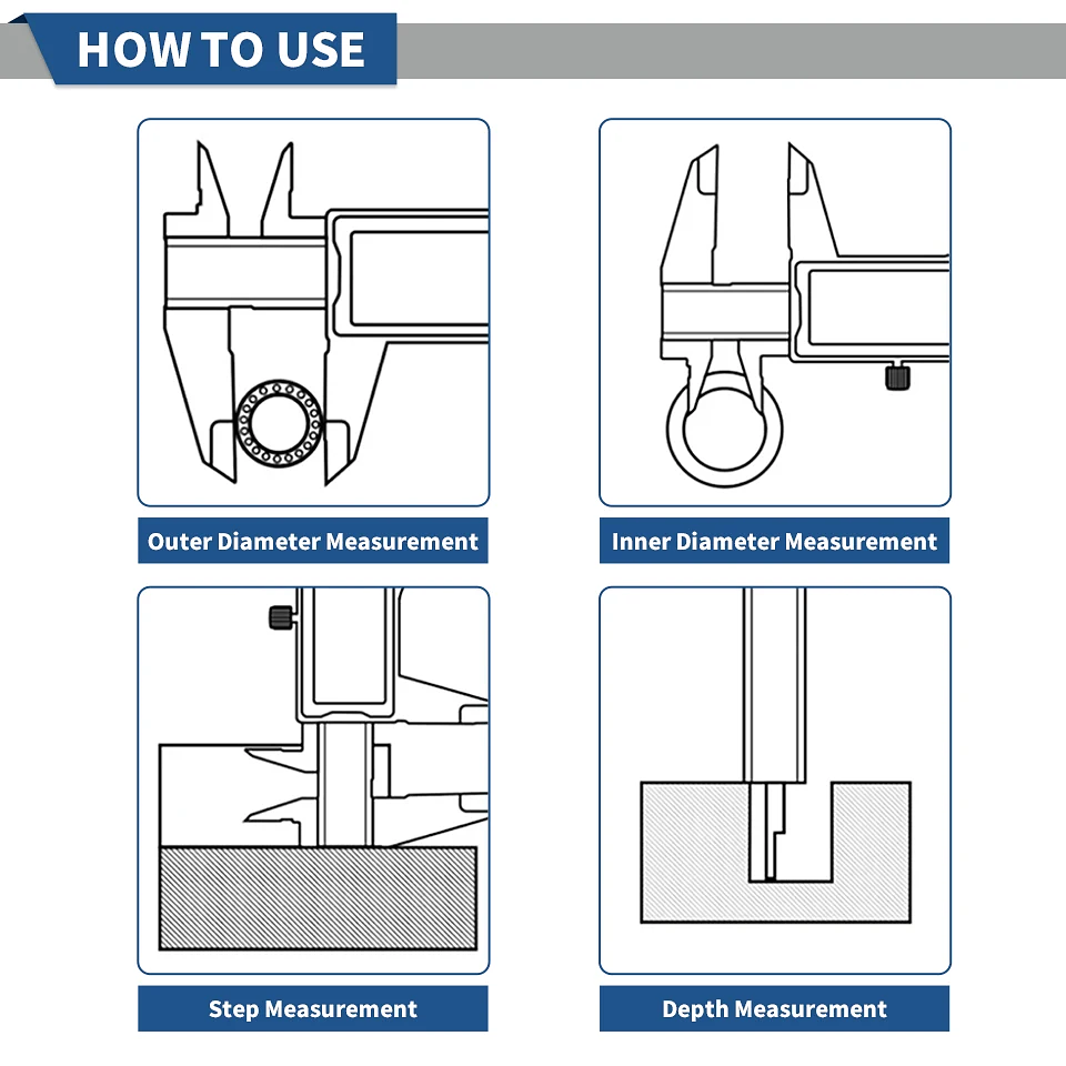 Professional Digital Caliper Set | 0-150mm Stainless Steel Electronic Micrometer 22