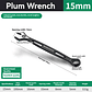 Industrial Combination Wrench | Cr-V Open-End & 12-Point Plum Spanner - thumbnail 16