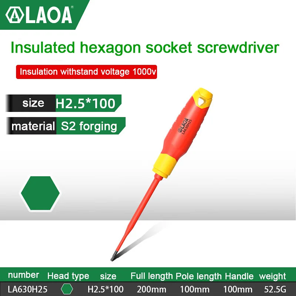 Insulated Screwdriver | 1000V High-Voltage Magnetic Driver 24