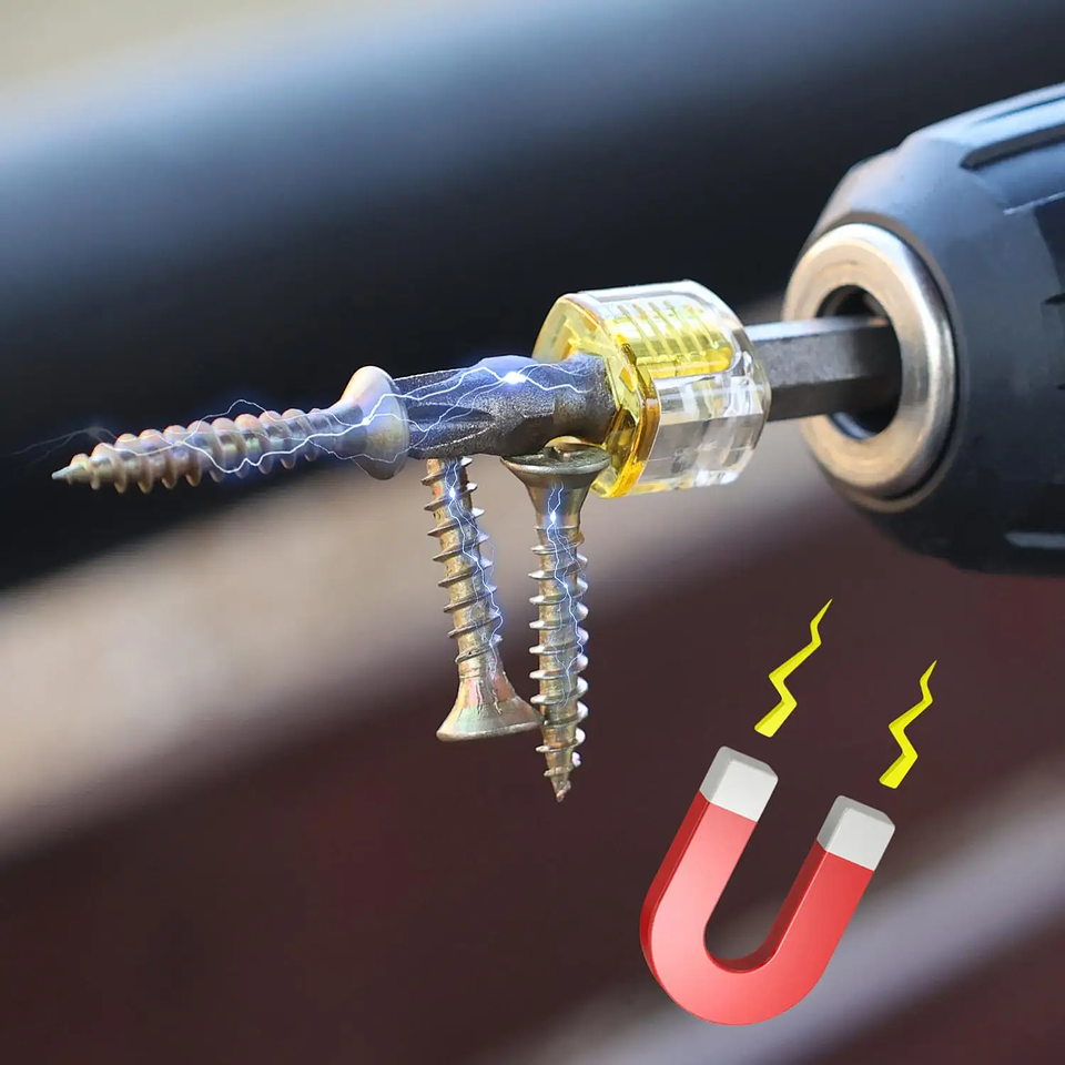 Universal Magnetic Ring for Screwdriver Bits | Strong Magnetizer & Screw Holder 12