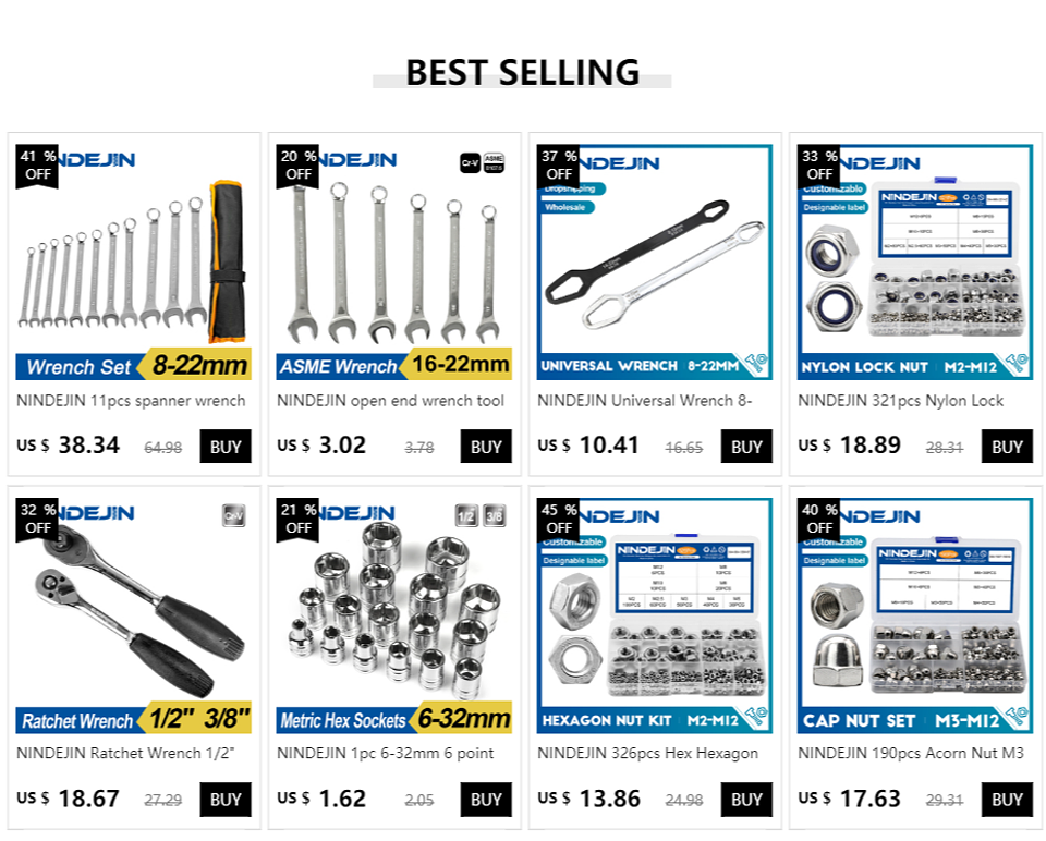 Cr-V Combination Wrench | High-Torque Long Pattern Spanner 8