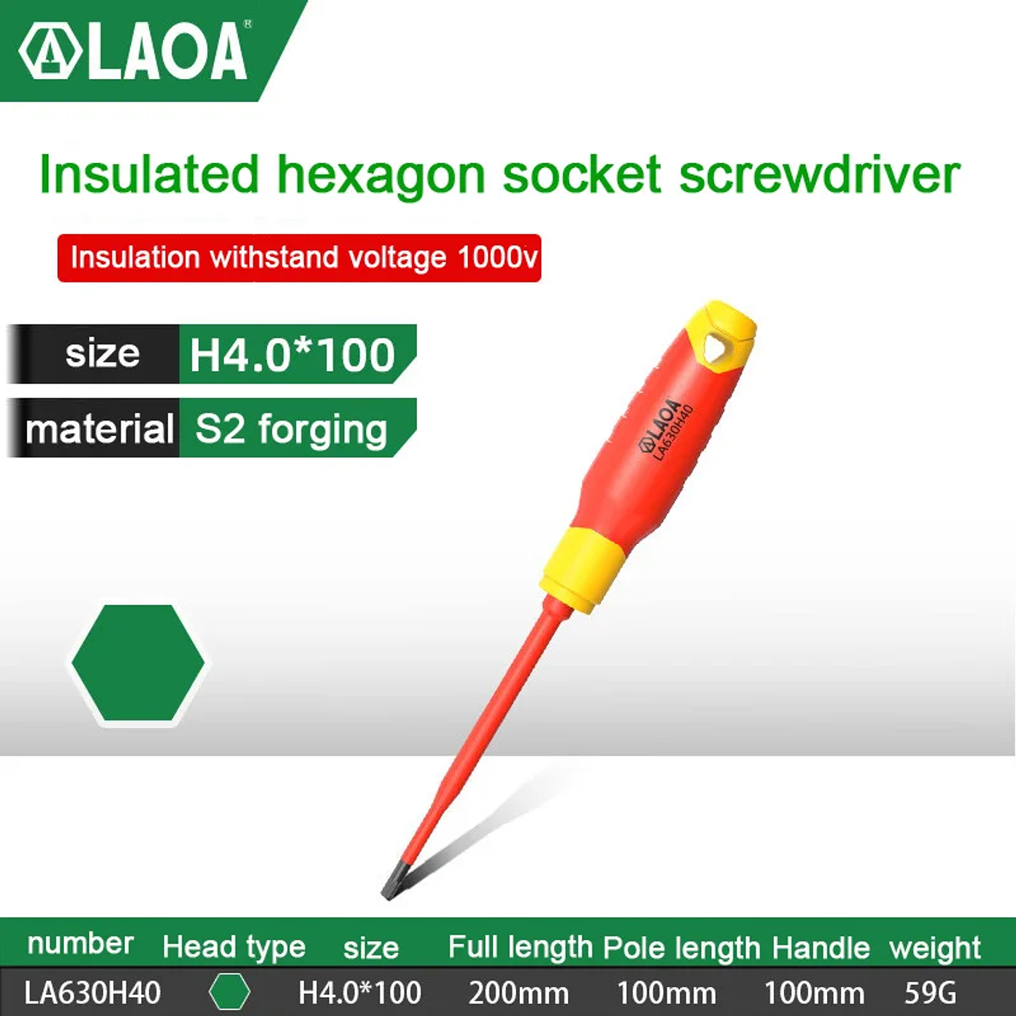 Insulated Screwdriver | 1000V High-Voltage Magnetic Driver 26