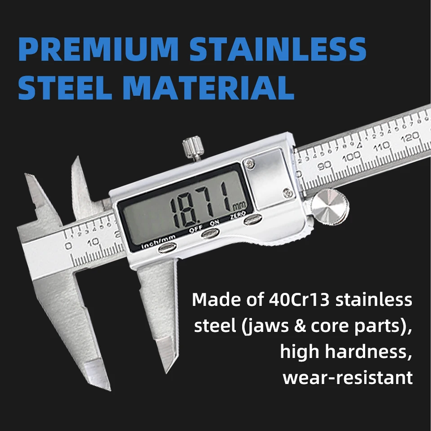 Professional Digital Caliper Set | 0-150mm Stainless Steel Electronic Micrometer 26