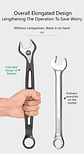 Industrial Combination Wrench | Cr-V Open-End & 12-Point Plum Spanner - thumbnail 35