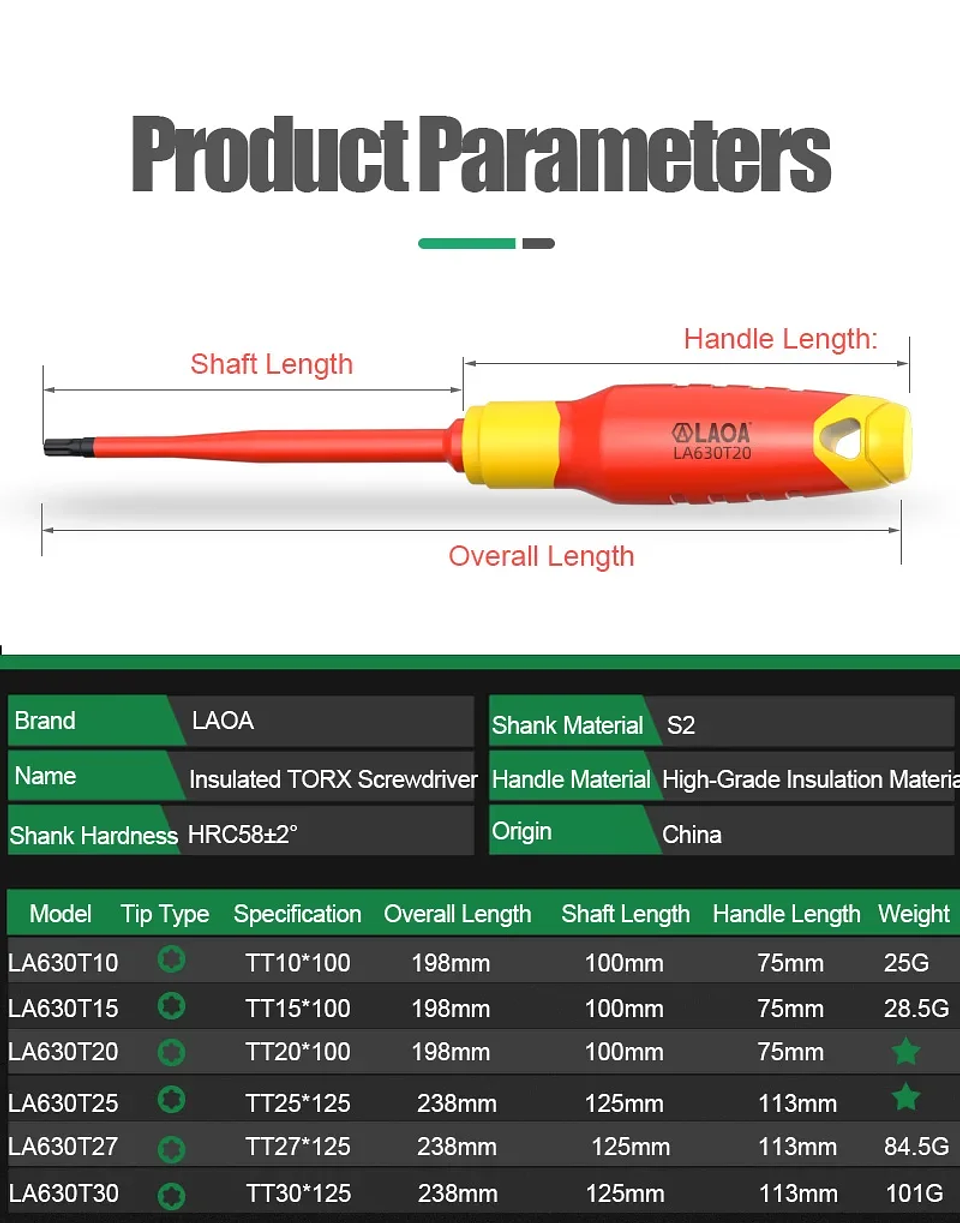 Insulated Screwdriver | 1000V High-Voltage Magnetic Driver 49