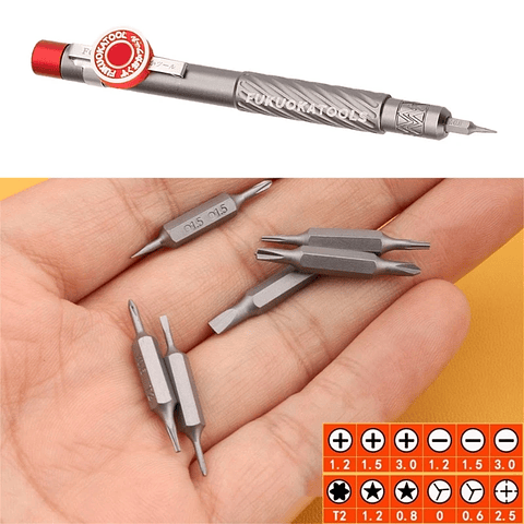 12-in-1 Precision Pocket Screwdriver Pen | Magnetic Aluminum Alloy Repair Tool