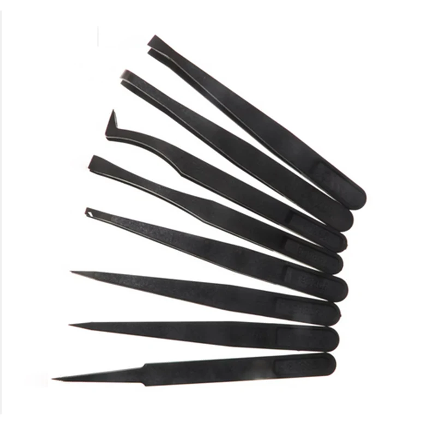 8-Piece Anti-Static ESD Plastic Tweezers Set | Precision PCB & Electronics Repair Kit 2
