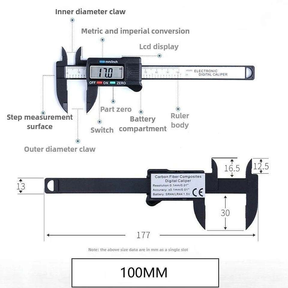 Digital LCD Vernier Caliper | 150mm High-Precision Electronic Gauge 4
