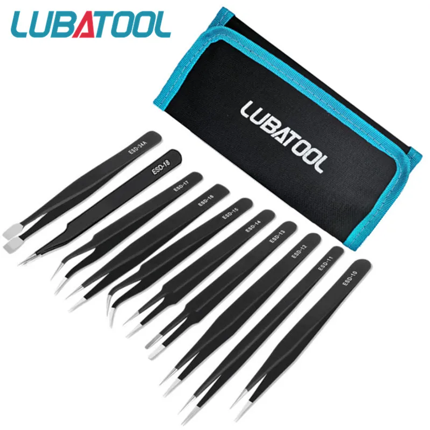 Professional Anti-Static Tweezers | High-Precision Stainless Steel Electronics Tool 1