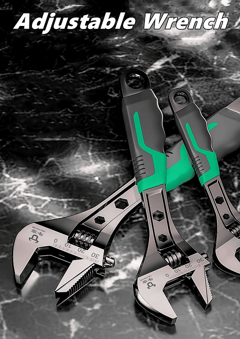Industrial Adjustable Wrench | High-Strength Cr-V Precision Spanner