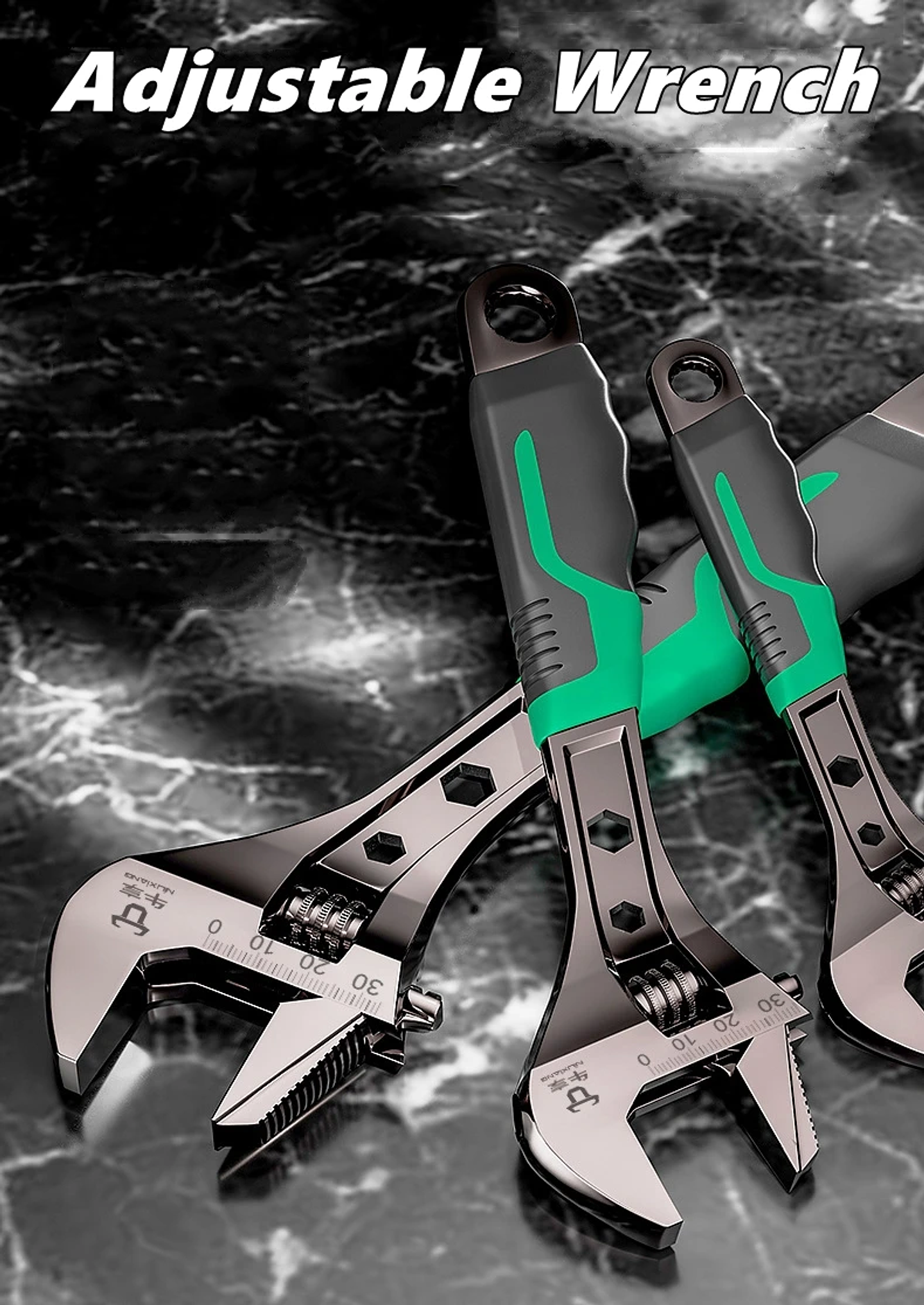 Industrial Adjustable Wrench | High-Strength Cr-V Precision Spanner 1