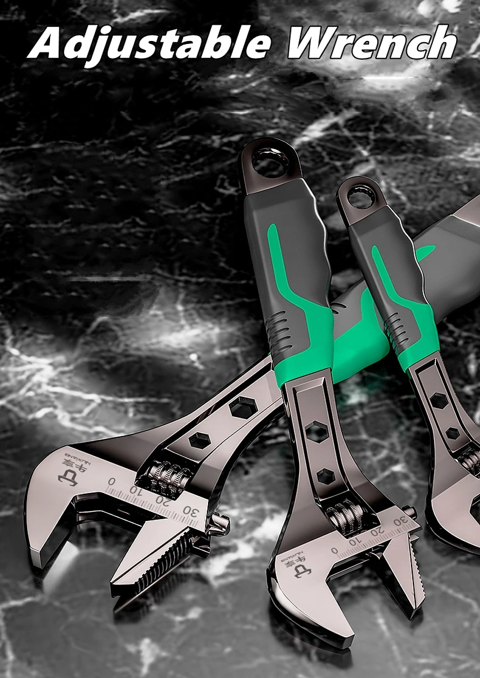 Industrial Adjustable Wrench | High-Strength Cr-V Precision Spanner 1