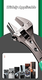 Industrial Adjustable Wrench | High-Strength Cr-V Precision Spanner - thumbnail 2