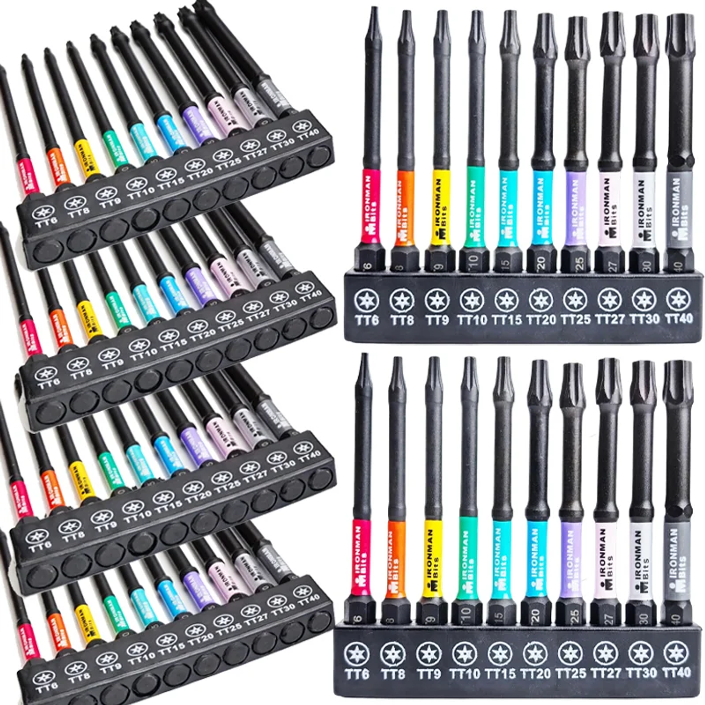 S2 Steel Magnetic Torx Impact Bit Set | Shock-Absorbent Anti-Slip Star Bits 1