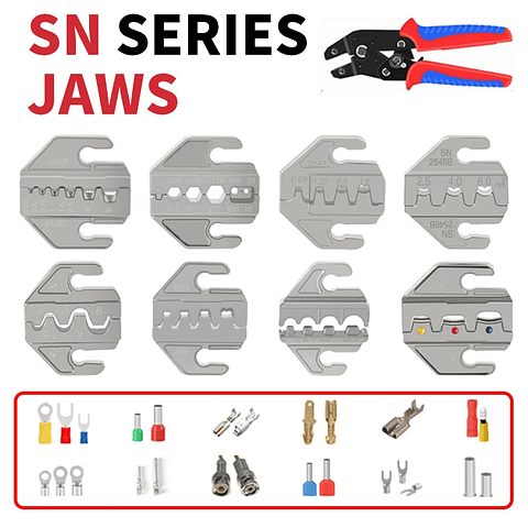 SN-Series Professional Ratchet Crimping Pliers | European Style Precision Tool