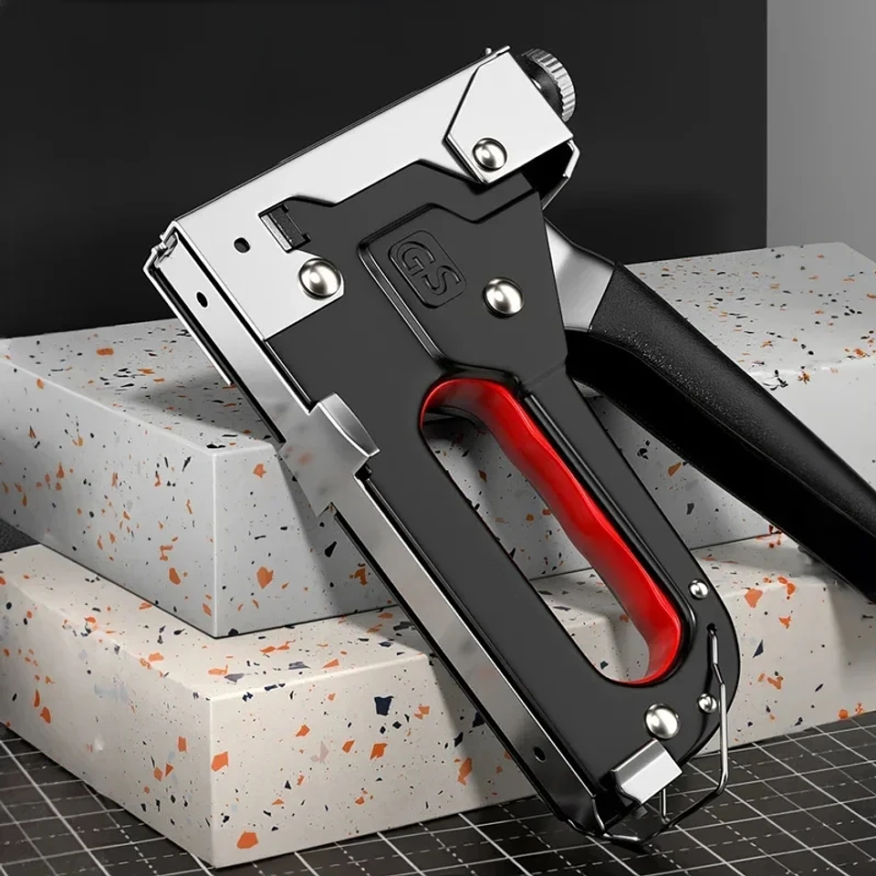 Heavy-Duty Manual Staple Gun | High-Impact Construction Stapler for Home DIY & Carpentry 3