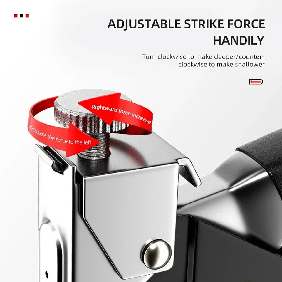 Heavy-Duty Manual Staple Gun | High-Impact Construction Stapler for Home DIY & Carpentry 4
