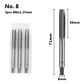3-Piece Metric Hand Tap Set | High-Hardness Alloy Steel Threading Tool - thumbnail 8