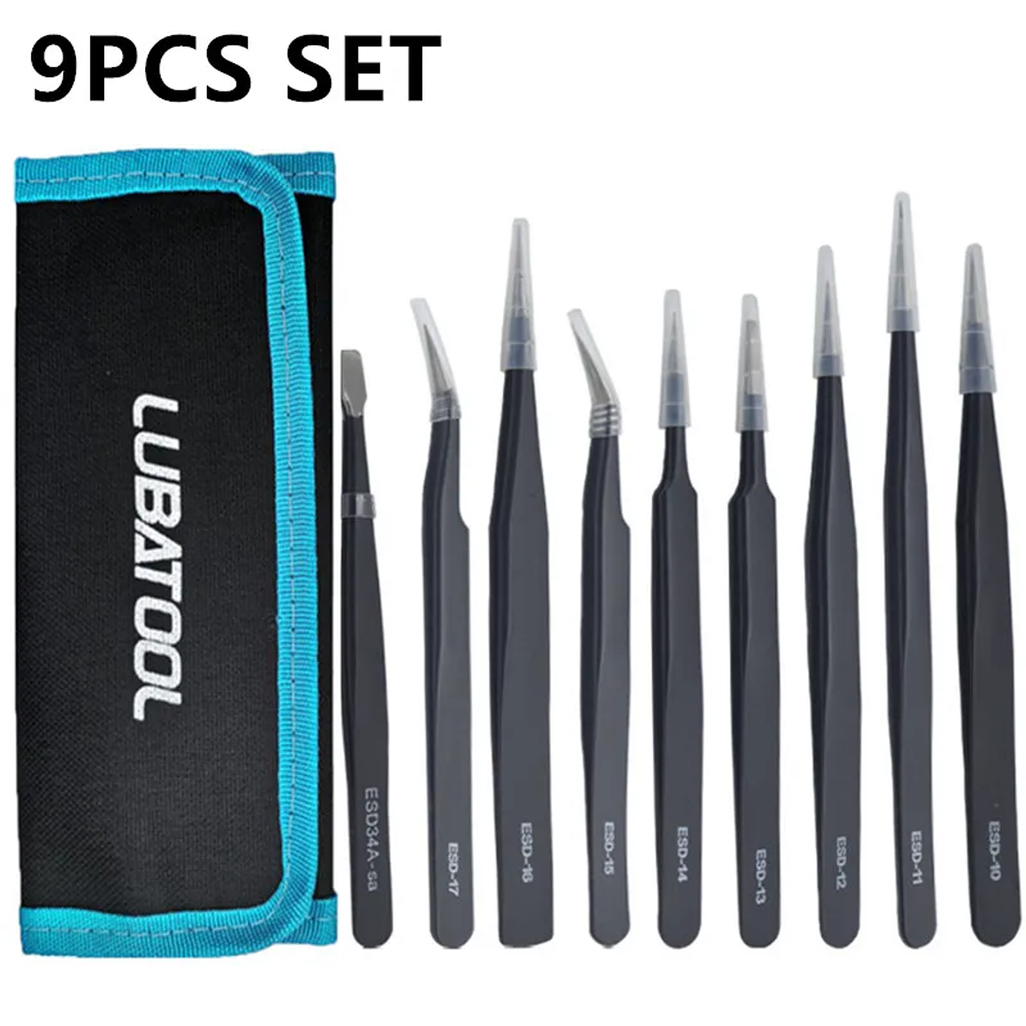 Professional Anti-Static Tweezers | High-Precision Stainless Steel Electronics Tool 5
