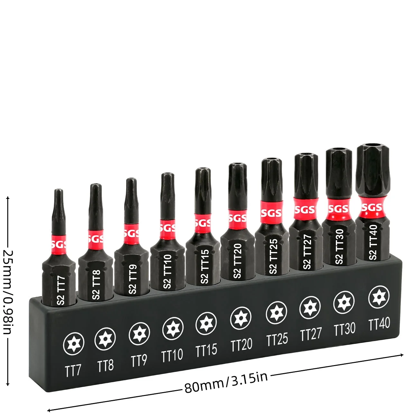 10-Piece Precision Security Torx Bit Set | S2 Alloy Steel Magnetic Star Driver Kit 2