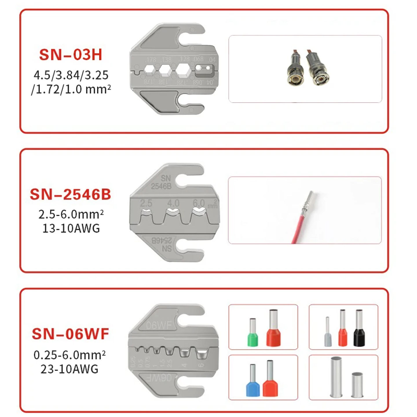 SN-Series Professional Ratchet Crimping Pliers | European Style Precision Tool 3