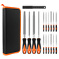 17-Piece Premium Metal & Wood File Set | T12 Alloy Steel Precision Tool Kit with Carrying Case - thumbnail 1