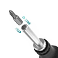 D-58833 Ratchet Magnetic Screwdriver | Professional Multi-Functional Hand Tool - thumbnail 3