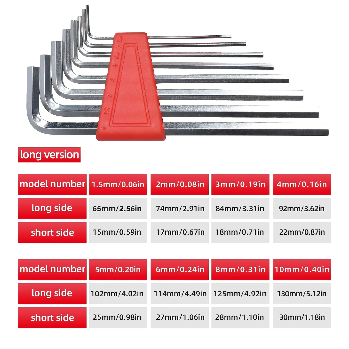 Industrial Carbon Steel Hex Key Wrench | High-Torque L-Shaped Allen Key for Metalwork 2