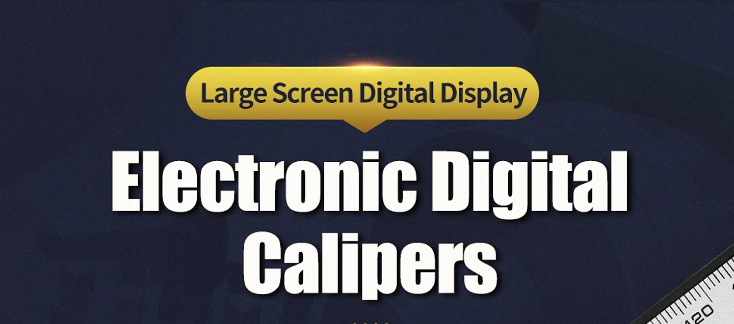 Digital LCD Electronic Caliper | Carbon Fiber Composite Micrometer & Ruler 15