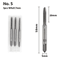 3-Piece Metric Hand Tap Set | High-Hardness Alloy Steel Threading Tool - thumbnail 12