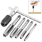 BSIDE 6-Piece T-Handle Tap Wrench & Metric Tap Set | M3–M8 HSS Threading Tool Kit - thumbnail 1