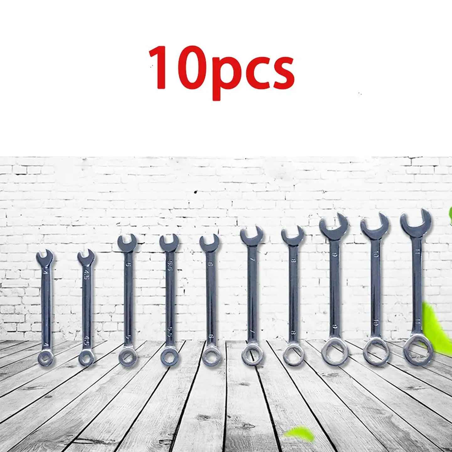 10-Piece Mini Metric Spanner Set | 4mm–11mm Portable Keychain Wrench Kit 7