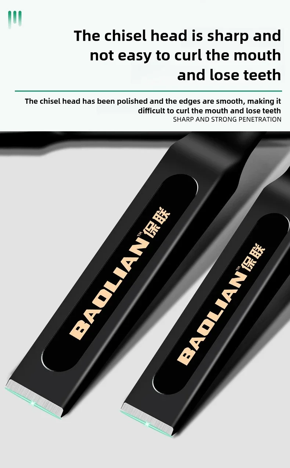 Professional Flat Head Woodworking Chisel | High-Strength Cr-V Alloy Steel Tool 11