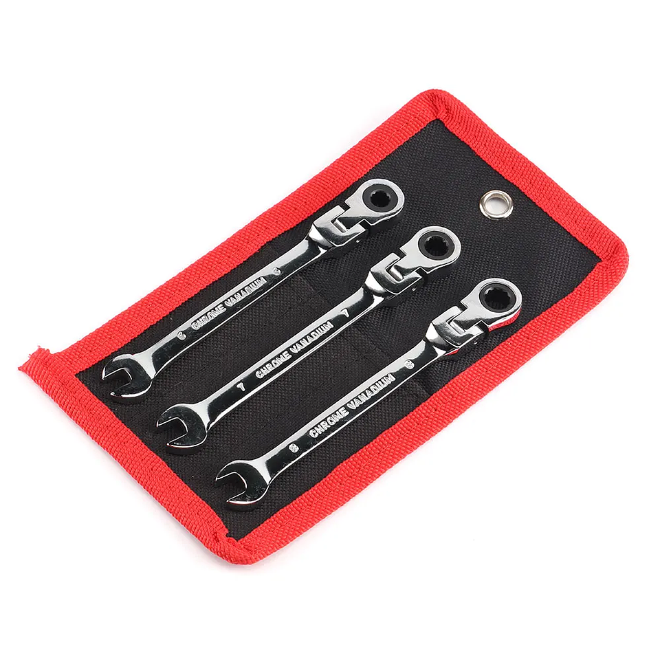 Professional Mini Wrench Set | Double-Ended Cr-V Steel Precision Spanners 7