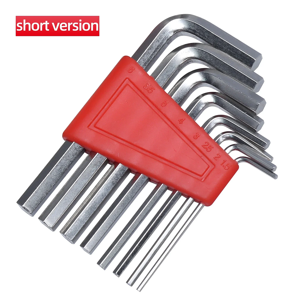 Industrial Carbon Steel Hex Key Wrench | High-Torque L-Shaped Allen Key for Metalwork 8