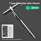 Heavy-Duty T-Handle Hex Key | High-Torque Carbon Steel Allen Wrench with Ergonomic Grip - thumbnail 8