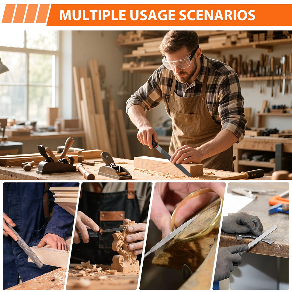 17-Piece Premium Metal & Wood File Set | T12 Alloy Steel Precision Tool Kit with Carrying Case 6